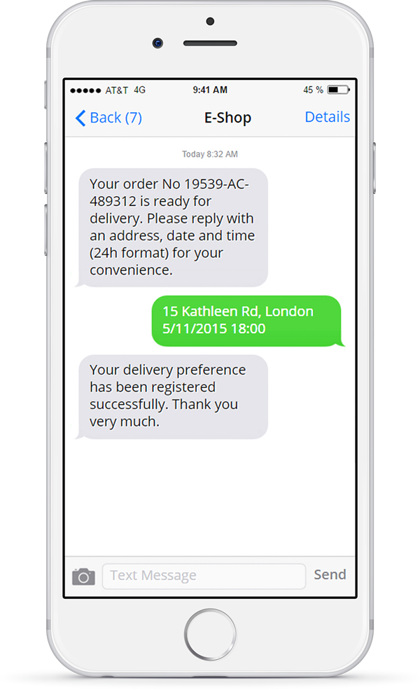 Receive inbound SMS with virtual mobile numbers
